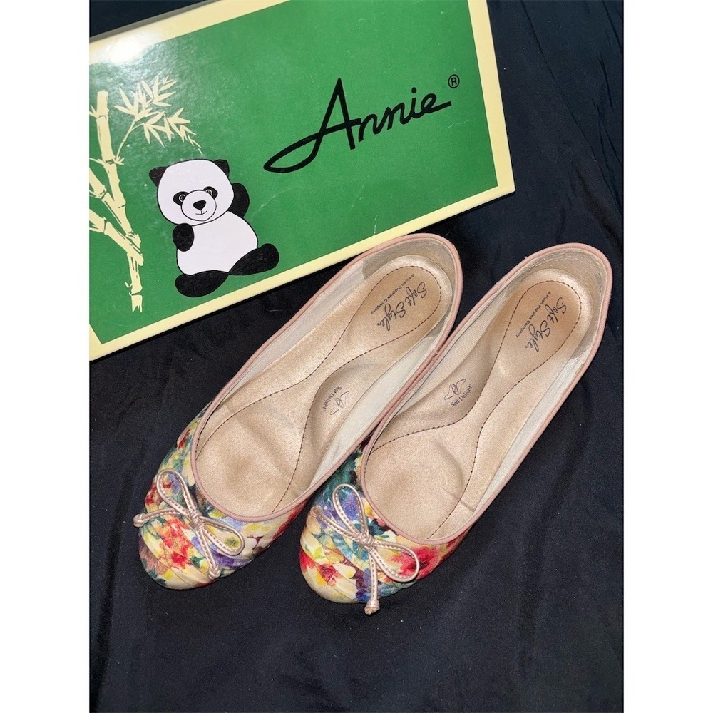 Soft Style by Hush Puppies Annie Ballet Flats Womens 10W Multicolor cushioned